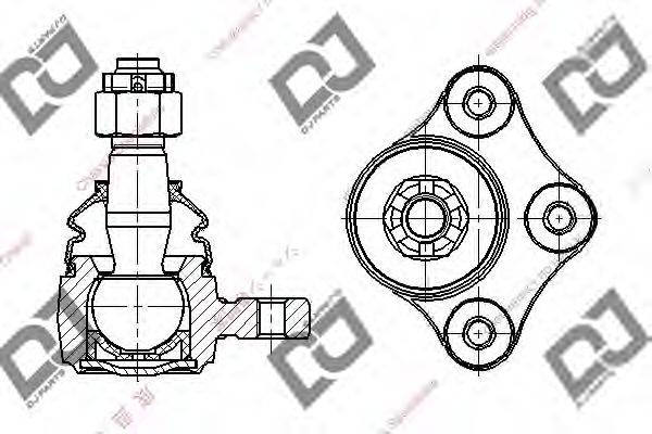 DJ PARTS DB1220 несучий / напрямний шарнір