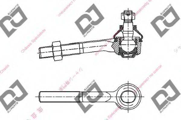 DJ PARTS DE1032 Наконечник поперечної кермової тяги