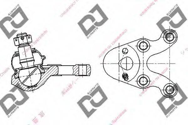 DJ PARTS DB1041 несучий / напрямний шарнір