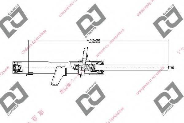 DJ PARTS DS1666GS Амортизатор