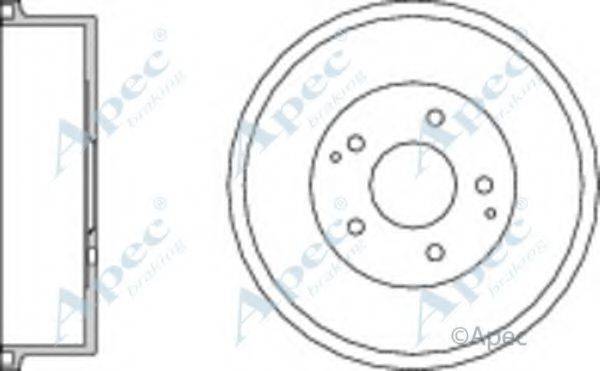 APEC BRAKING DRM9716 Гальмівний барабан