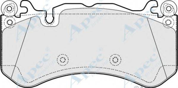 APEC BRAKING PAD1616 Комплект гальмівних колодок, дискове гальмо