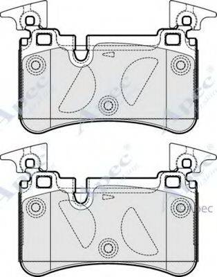 APEC BRAKING PAD1678 Комплект гальмівних колодок, дискове гальмо