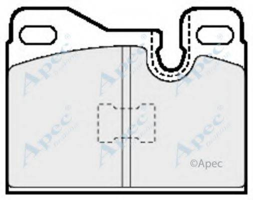 APEC BRAKING PAD566 Комплект гальмівних колодок, дискове гальмо