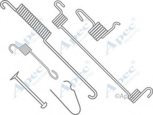 APEC BRAKING KIT761 Комплектуючі, гальмівна колодка