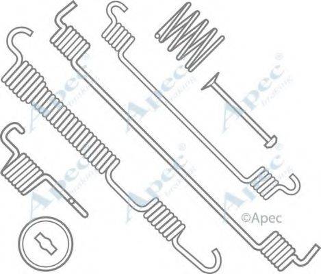 APEC BRAKING KIT809 Комплектуючі, гальмівна колодка