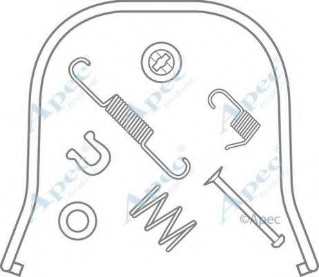 APEC BRAKING KIT871 Комплектуючі, гальмівна колодка