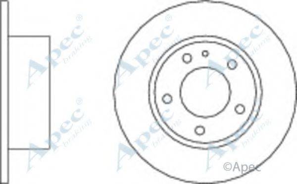 APEC BRAKING DSK515 гальмівний диск