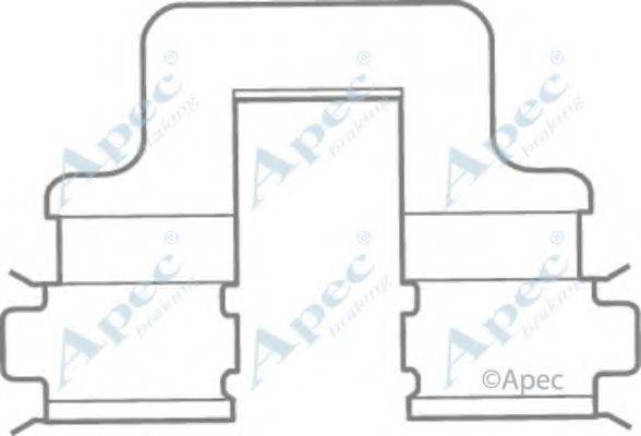 APEC BRAKING KIT1007 Комплектуючі, гальмівні колодки