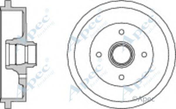 APEC BRAKING DRM9154 Гальмівний барабан