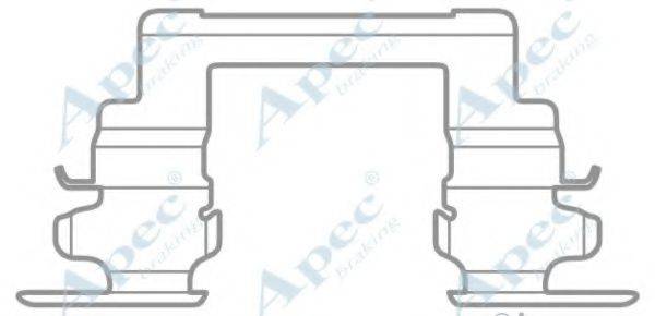 APEC BRAKING KIT1037 Комплектуючі, гальмівні колодки