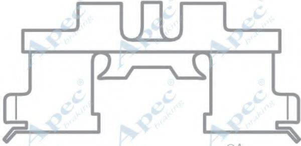 APEC BRAKING KIT1050 Комплектуючі, гальмівні колодки