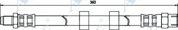 APEC BRAKING HOS3389 Гальмівний шланг