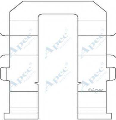 APEC BRAKING KIT1143 Комплектуючі, гальмівні колодки