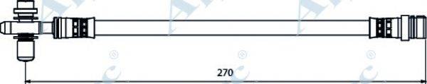 APEC BRAKING HOS3896 Гальмівний шланг