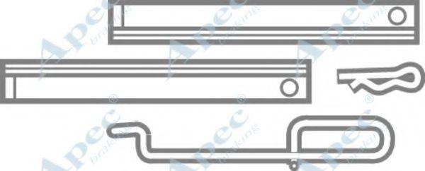 APEC BRAKING KIT283 Комплектуючі, гальмівні колодки