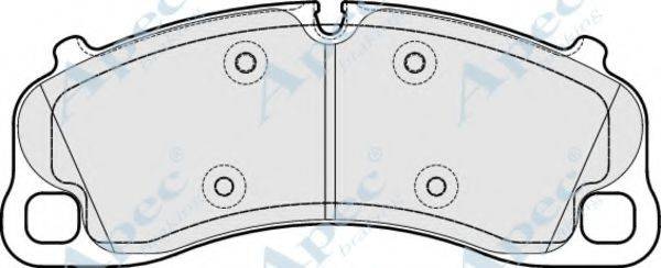 APEC BRAKING PAD2021 Комплект гальмівних колодок, дискове гальмо