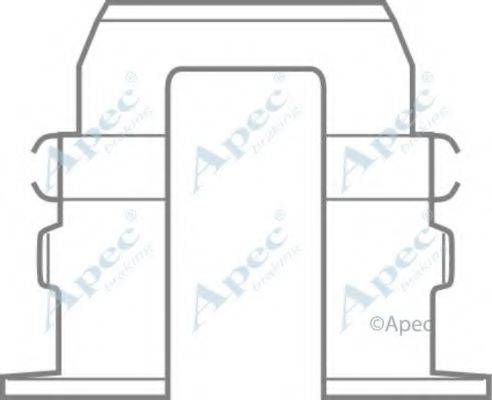 APEC BRAKING KIT435 Комплектуючі, гальмівні колодки