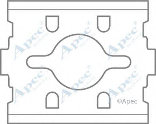 APEC BRAKING KIT592 Комплектуючі, гальмівні колодки