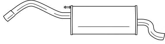 SIGAM 26634 Глушник вихлопних газів кінцевий