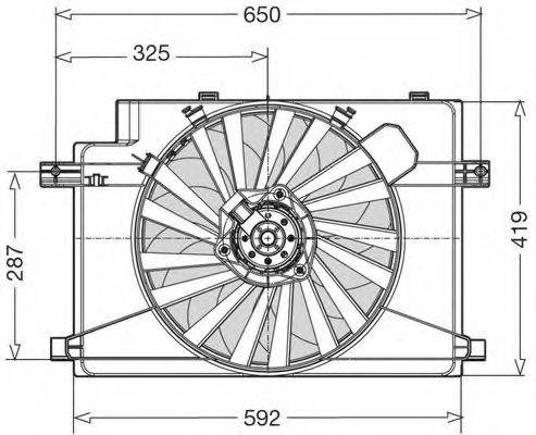 CTR 1209505 Вентилятор, охолодження двигуна