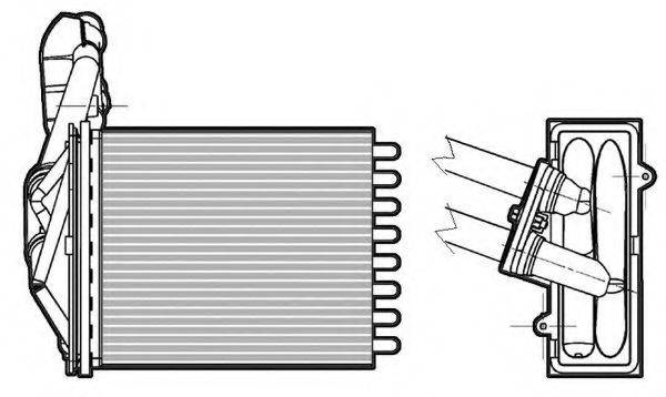 CTR 1228023 Теплообмінник, опалення салону