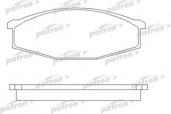 PATRON PBP643 Комплект гальмівних колодок, дискове гальмо