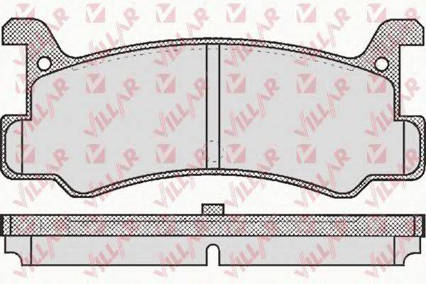VILLAR 6260367 Комплект гальмівних колодок, дискове гальмо