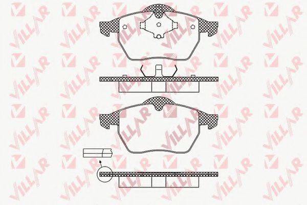 VILLAR 6260639 Комплект гальмівних колодок, дискове гальмо