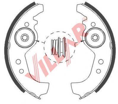 VILLAR 6290539 Комплект гальмівних колодок