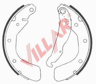 VILLAR 6290613 Комплект гальмівних колодок