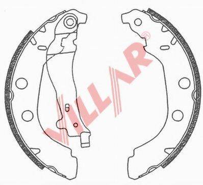 VILLAR 6290666 Комплект гальмівних колодок