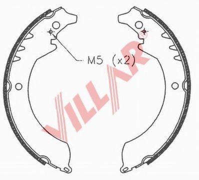 VILLAR 6290679 Комплект гальмівних колодок