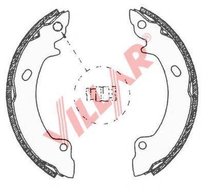 VILLAR 6290680 Комплект гальмівних колодок