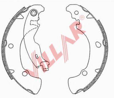 VILLAR 6290681 Комплект гальмівних колодок