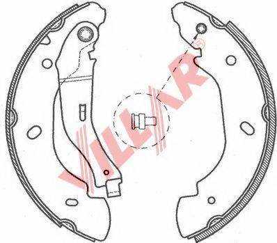 VILLAR 6290719 Комплект гальмівних колодок