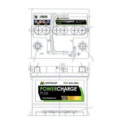 MOTAQUIP VBY1 Стартерна акумуляторна батарея