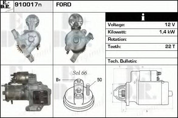 EDR 910017N Стартер