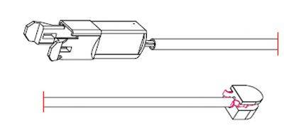 CARRAB BRAKE PARTS 8109 Сигналізатор, знос гальмівних колодок