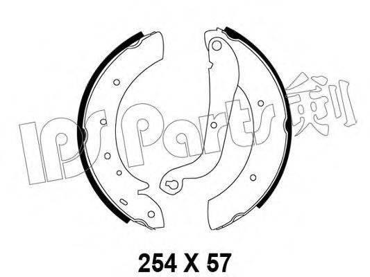 IPS PARTS IBL4195 Гальмівні колодки