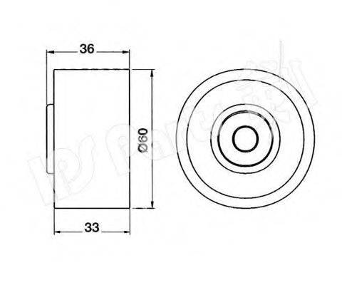 IPS PARTS ITB6315 Пристрій для натягу ременя, ремінь ГРМ