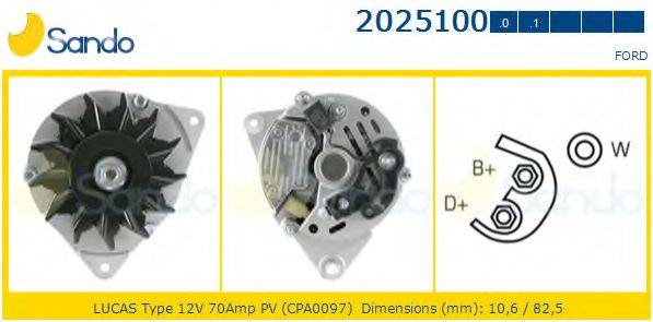 SANDO 20251000 Генератор