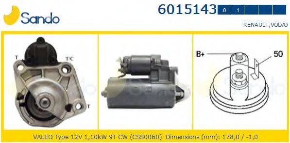 SANDO 60151430 Стартер