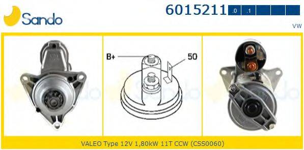 SANDO 60152111 Стартер