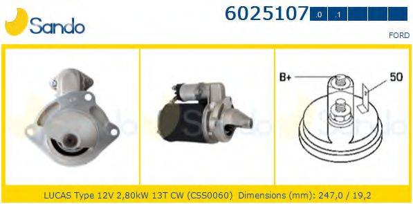 SANDO 60251070 Стартер