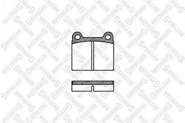 STELLOX 017060SX Комплект гальмівних колодок, дискове гальмо