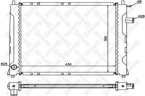 STELLOX 1025014SX Радіатор, охолодження двигуна