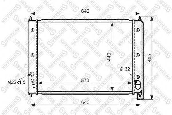 STELLOX 1025042SX Радіатор, охолодження двигуна