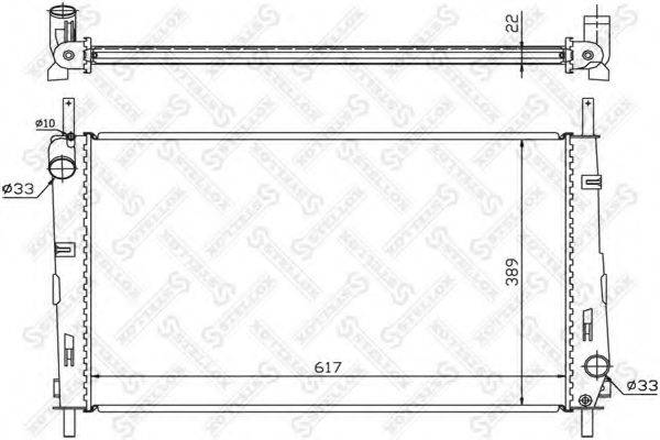 STELLOX 1025066SX Радіатор, охолодження двигуна