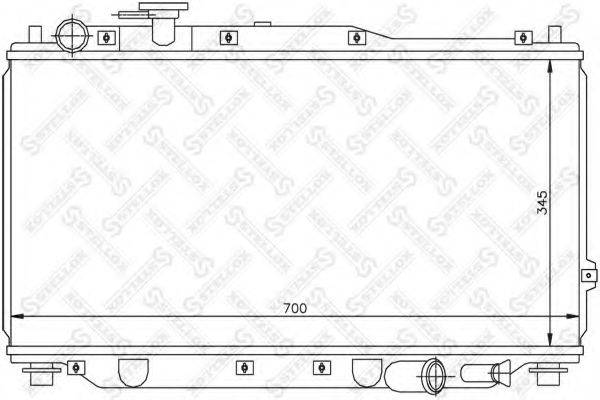 STELLOX 1025135SX Радіатор, охолодження двигуна